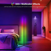 Floor Standing Multi Color Corner Neon Lamp with RGB Remote controller